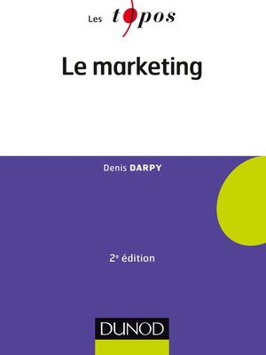 cover image of Le marketing--2e édition